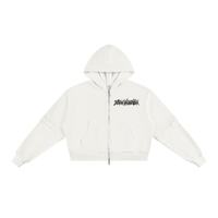 Hoodie zippé ZÉRO VALIDATION Ink Pick Me, design dark streetwear – photo 3