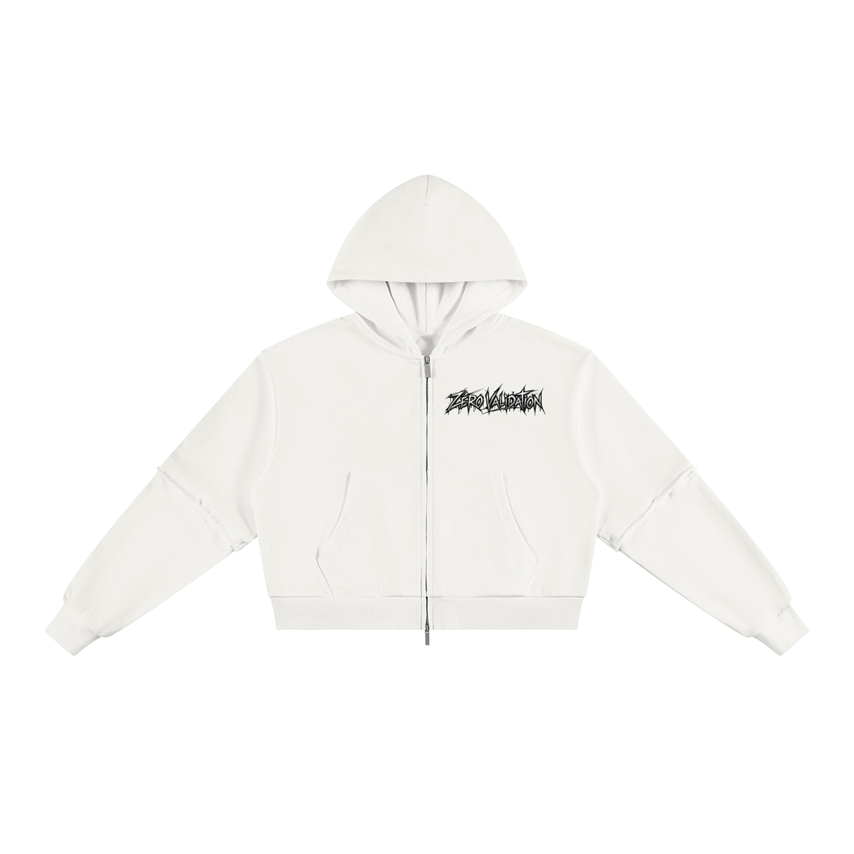 Hoodie zippé ZÉRO VALIDATION Ink Pick Me, design dark streetwear – photo 3
