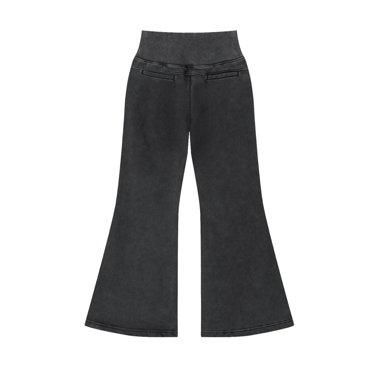 Pantalon évasé noir délavé Ink Pick Me – vue de dos