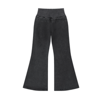 Pantalon évasé noir délavé Ink Pick Me – vue de dos