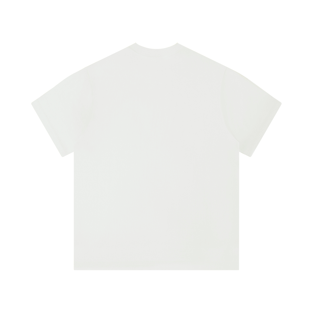 Unisex solid color regular fit t-shirt in white, featuring a classic round neck and short sleeves.