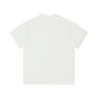 Unisex solid color regular fit t-shirt in white, featuring a classic round neck and short sleeves.