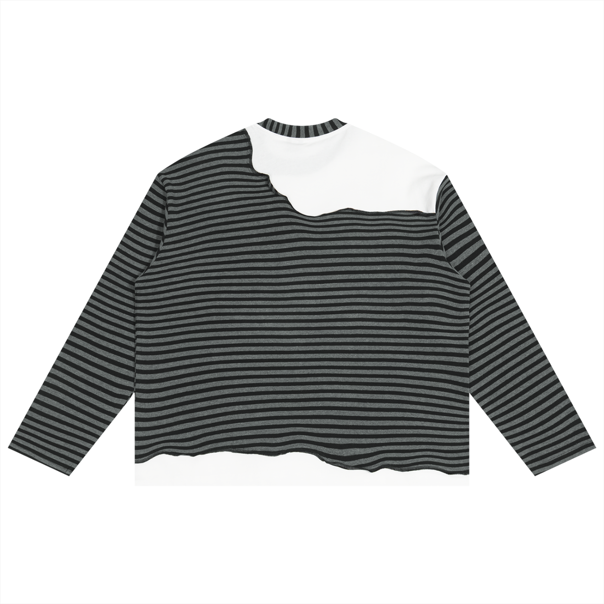 Pull rayé noir et gris Signature Underground Ink Pick Me – vue de dos