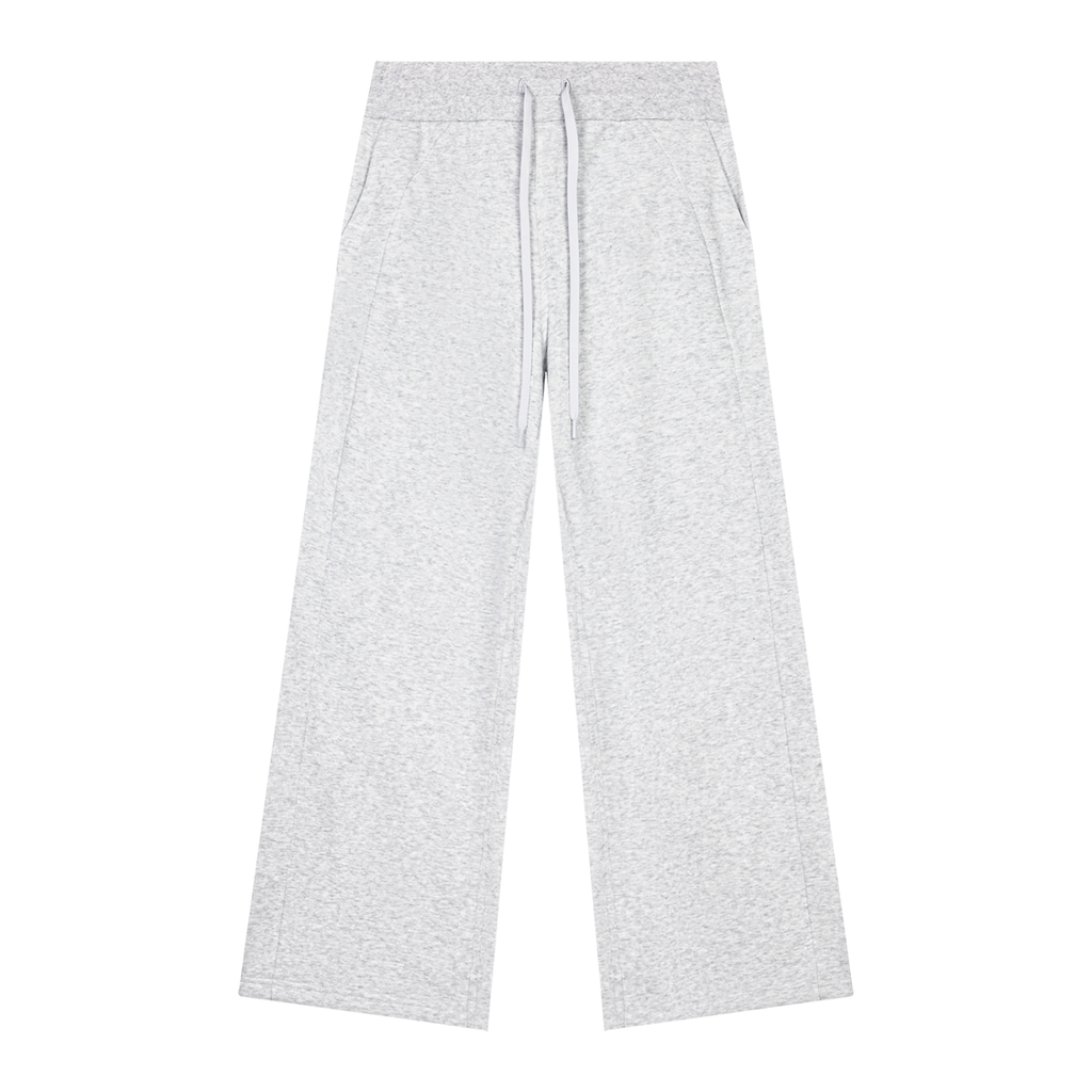 Jogging jambes larges gris clair Ink Pick Me, intérieur polaire – vue de face