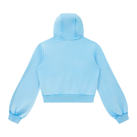 Hoodie zippé court bleu ciel Ink Pick Me – vue de dos