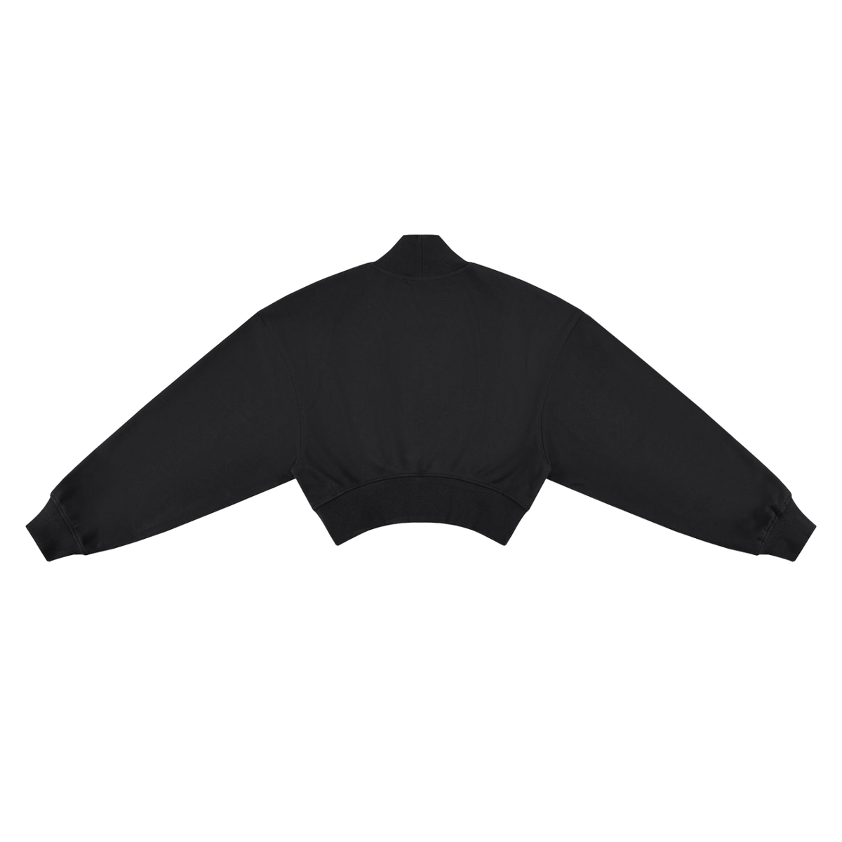 Sweat court col montant noir Ink Pick Me – vue de dos