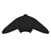 Sweat court col montant noir Ink Pick Me – vue de dos