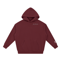 Hoodie oversize Torii 23 bordeaux Ink Pick Me – vue de face