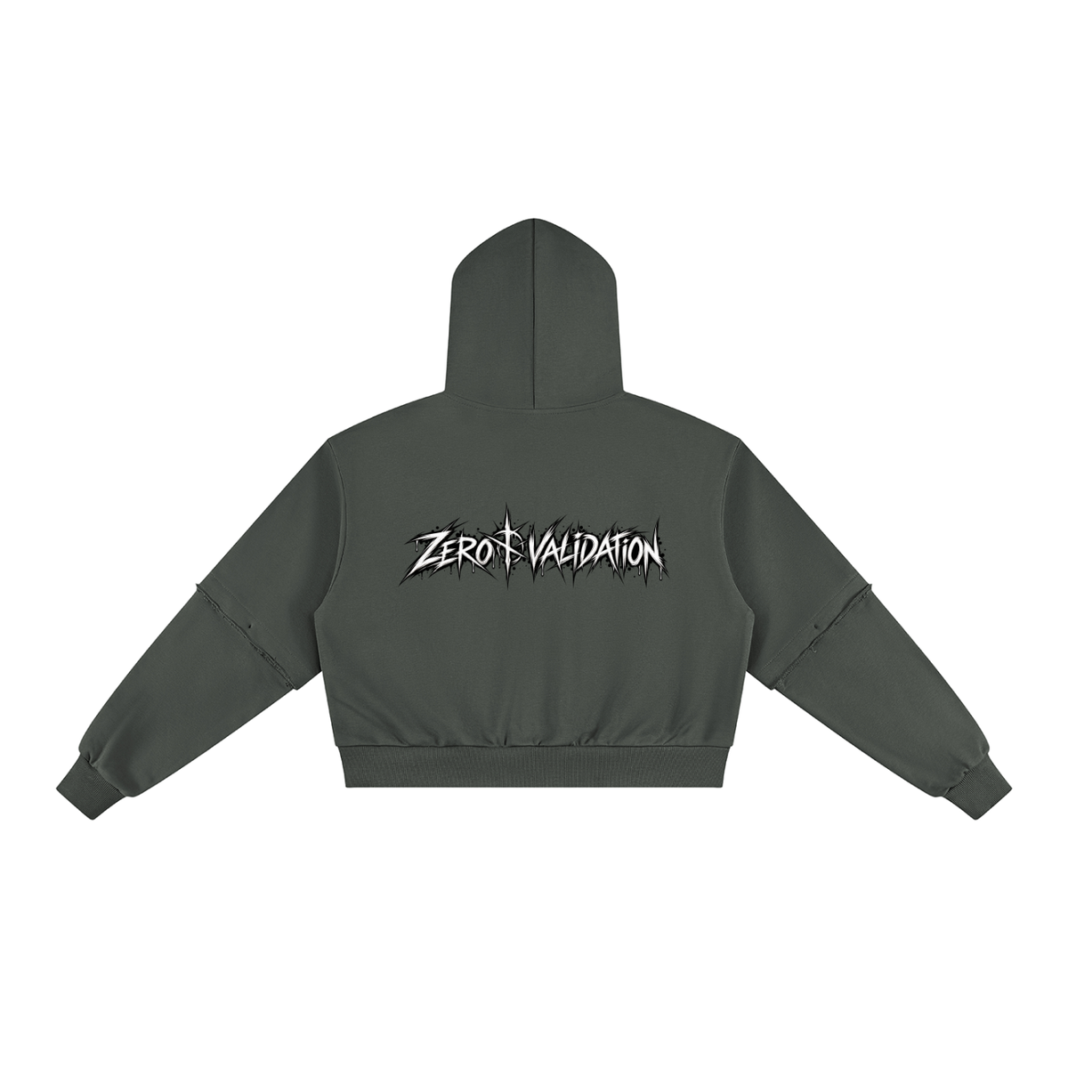 Hoodie zippé ZÉRO VALIDATION Ink Pick Me, design dark streetwear – photo 6