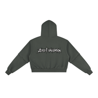 Hoodie zippé ZÉRO VALIDATION Ink Pick Me, design dark streetwear – photo 6