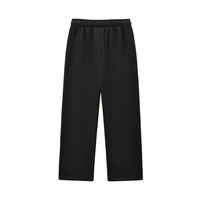 Pantalon de jogging polaire noir Ink Pick Me, jambe droite et taille élastique