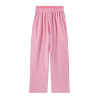Pantalon délavé double taille rose Ink Pick Me – vue de dos