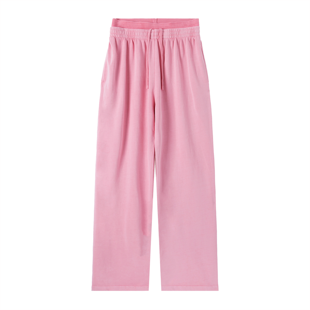 Pantalon double ceinture rose délavé Ink Pick Me – vue de face