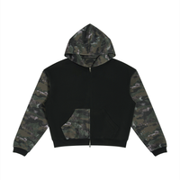 Sweat à capuche zippé camouflage boxy Ink Pick Me – photo 9