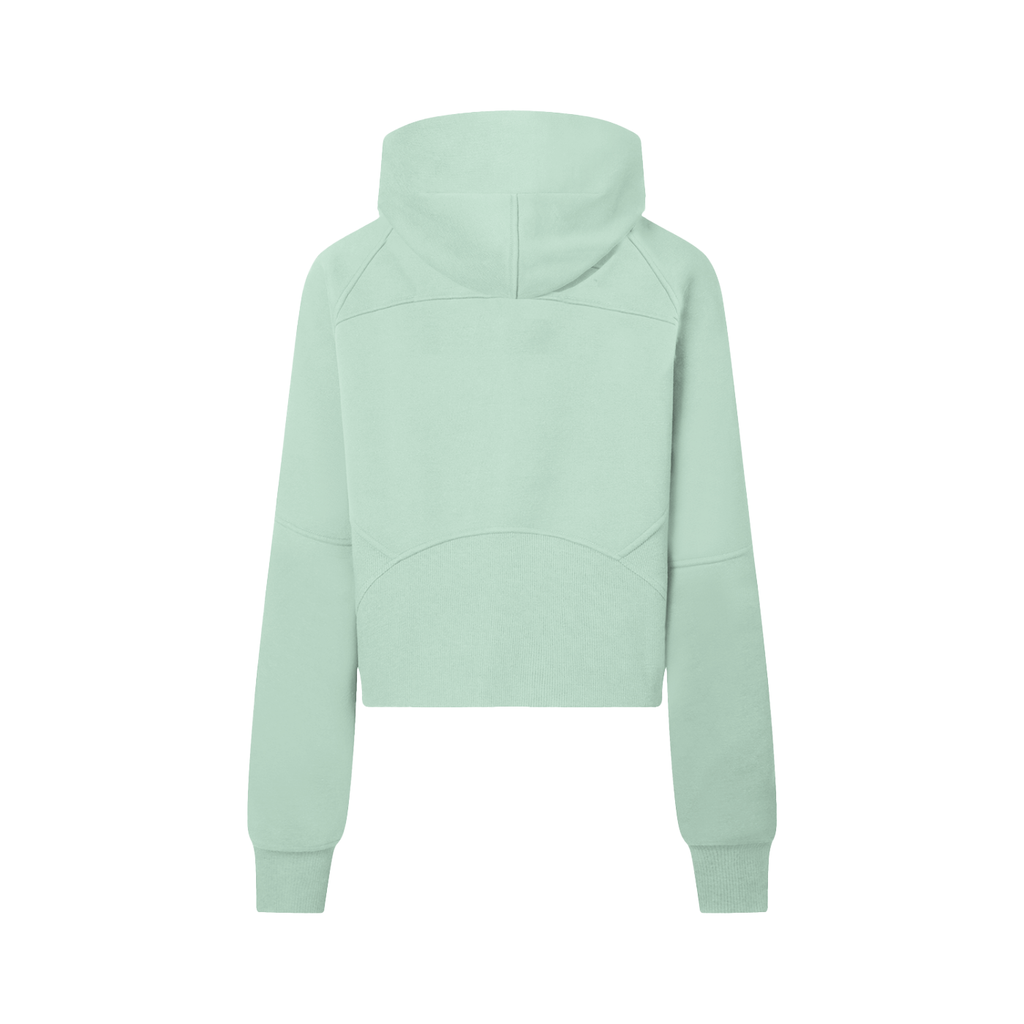 Hoodie court demi-zip vert menthe Ink Pick Me – vue de dos