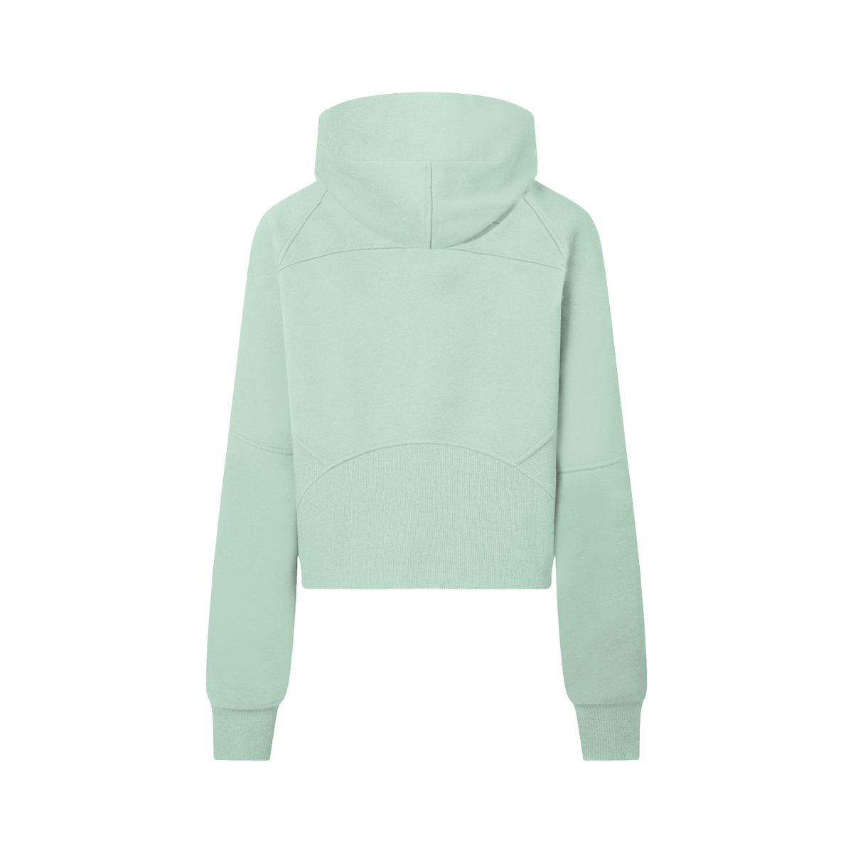 Hoodie court demi-zip vert menthe Ink Pick Me – vue de dos