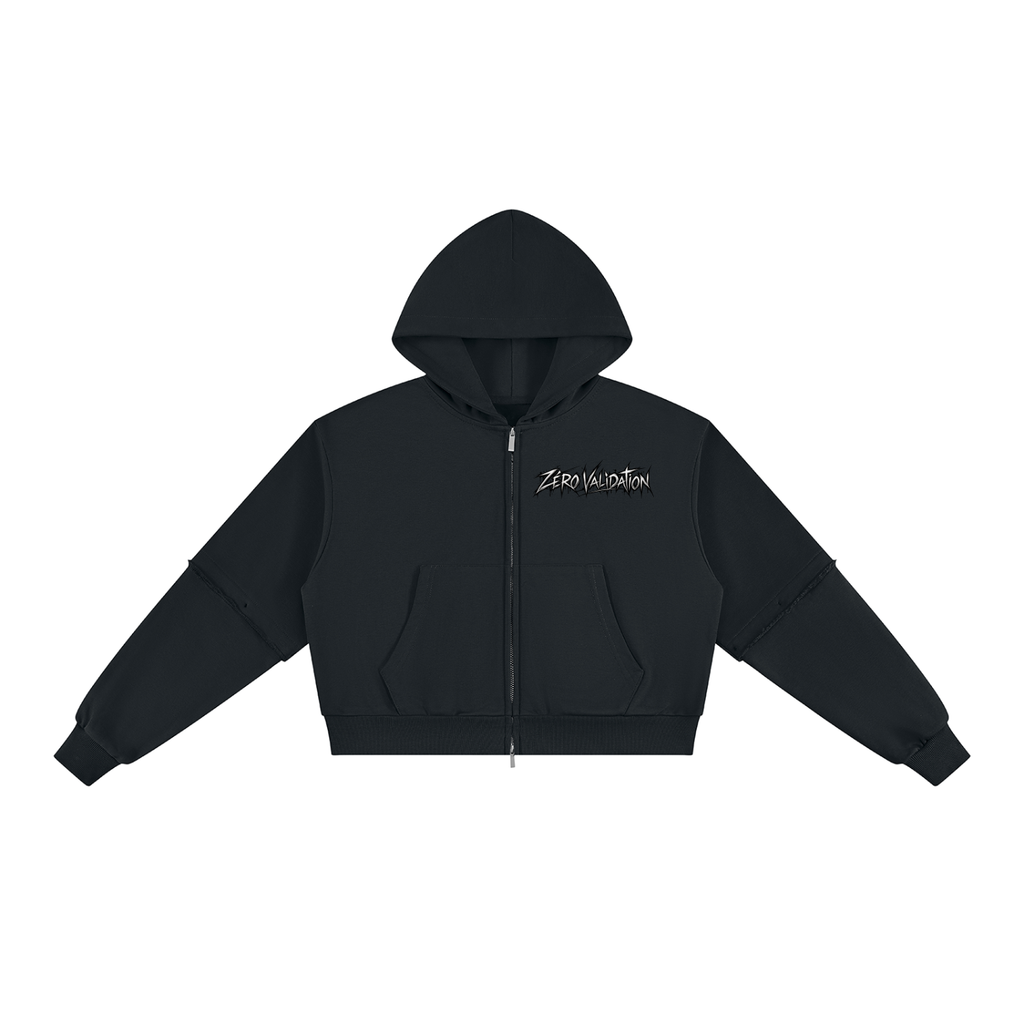 Hoodie zippé ZÉRO VALIDATION Ink Pick Me, design dark streetwear – photo 1