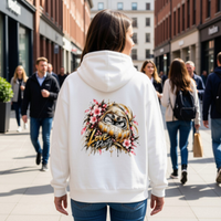 Sweat à capuche oversize Daruma Love unisexe Ink Pick Me, streetwear japonais – photo principale