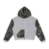 Sweat à capuche zippé camouflage boxy Ink Pick Me – photo 3