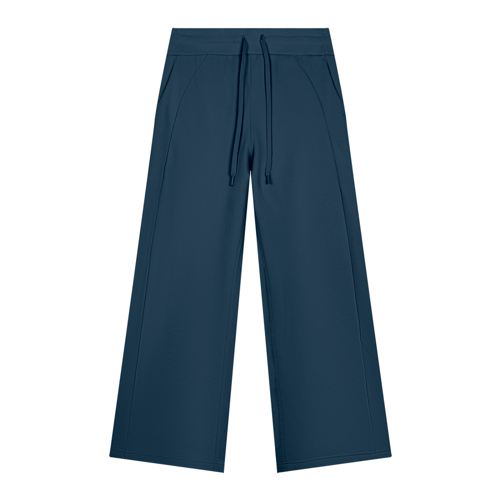 Jogging jambes larges bleu marine Ink Pick Me, poches latérales – vue de face