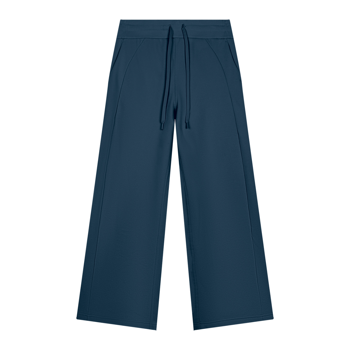 Jogging jambes larges bleu marine Ink Pick Me, poches latérales – vue de face
