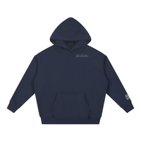 Hoodie oversize Torii 23 bleu marine Ink Pick Me – vue de face