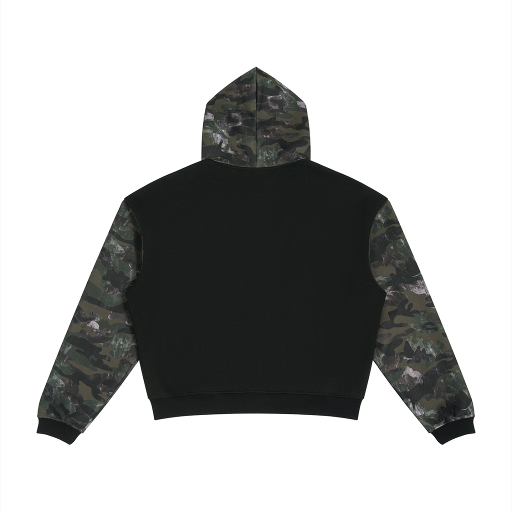 Sweat à capuche zippé camouflage boxy Ink Pick Me – photo 8