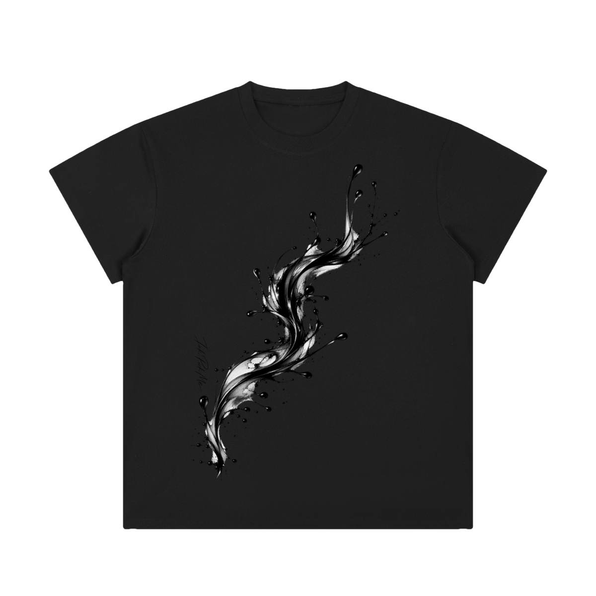 T-shirt Encre Simple à projections d'encre et signature 23 Ink Pick Me – photo 3