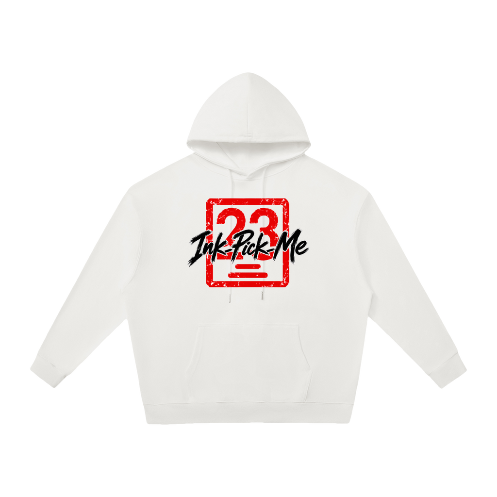 Sweat à capuche Daruma Luck unisexe Ink Pick Me, message MAKE YOUR OWN LUCK – photo 1