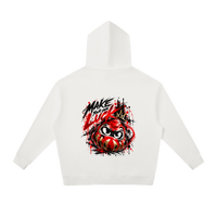 Sweat à capuche Daruma Luck unisexe Ink Pick Me, message MAKE YOUR OWN LUCK – photo 2