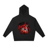 Sweat à capuche Daruma Luck unisexe Ink Pick Me, message MAKE YOUR OWN LUCK – photo 4