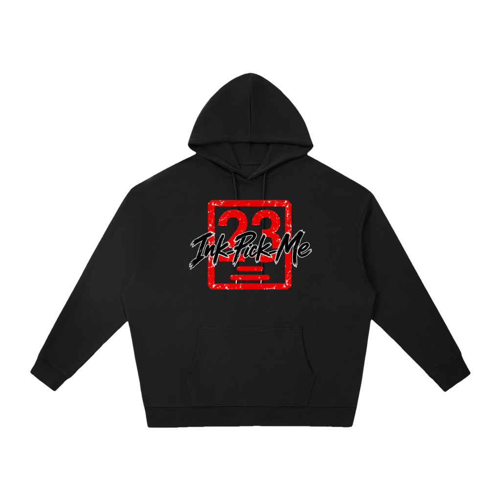 Sweat à capuche Daruma Luck unisexe Ink Pick Me, message MAKE YOUR OWN LUCK – photo 5