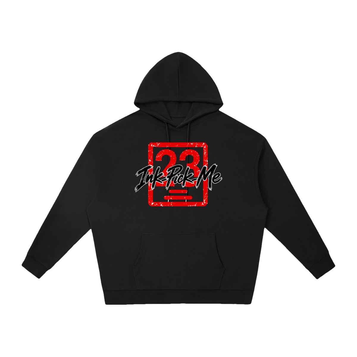 Sweat à capuche Daruma Luck unisexe Ink Pick Me, message MAKE YOUR OWN LUCK – photo 5