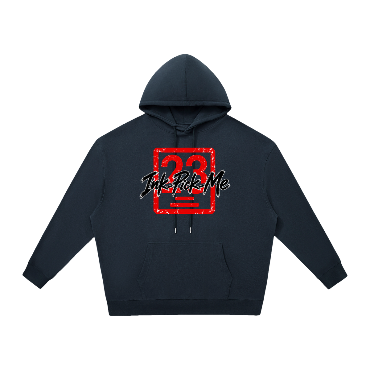 Sweat à capuche Daruma Luck unisexe Ink Pick Me, message MAKE YOUR OWN LUCK – photo 9