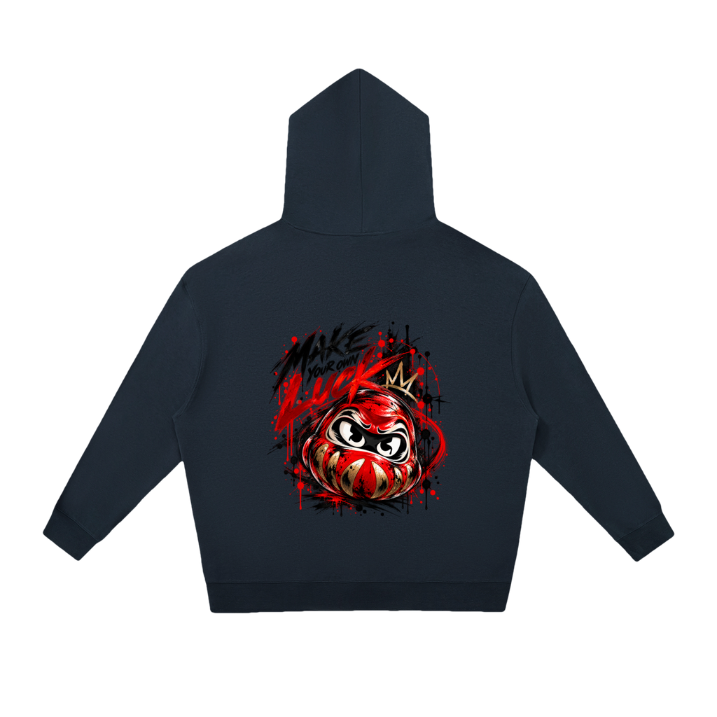 Sweat à capuche Daruma Luck unisexe Ink Pick Me, message MAKE YOUR OWN LUCK – photo 10