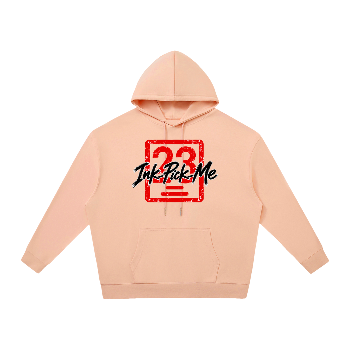 Sweat à capuche Daruma Luck unisexe Ink Pick Me, message MAKE YOUR OWN LUCK – photo 11