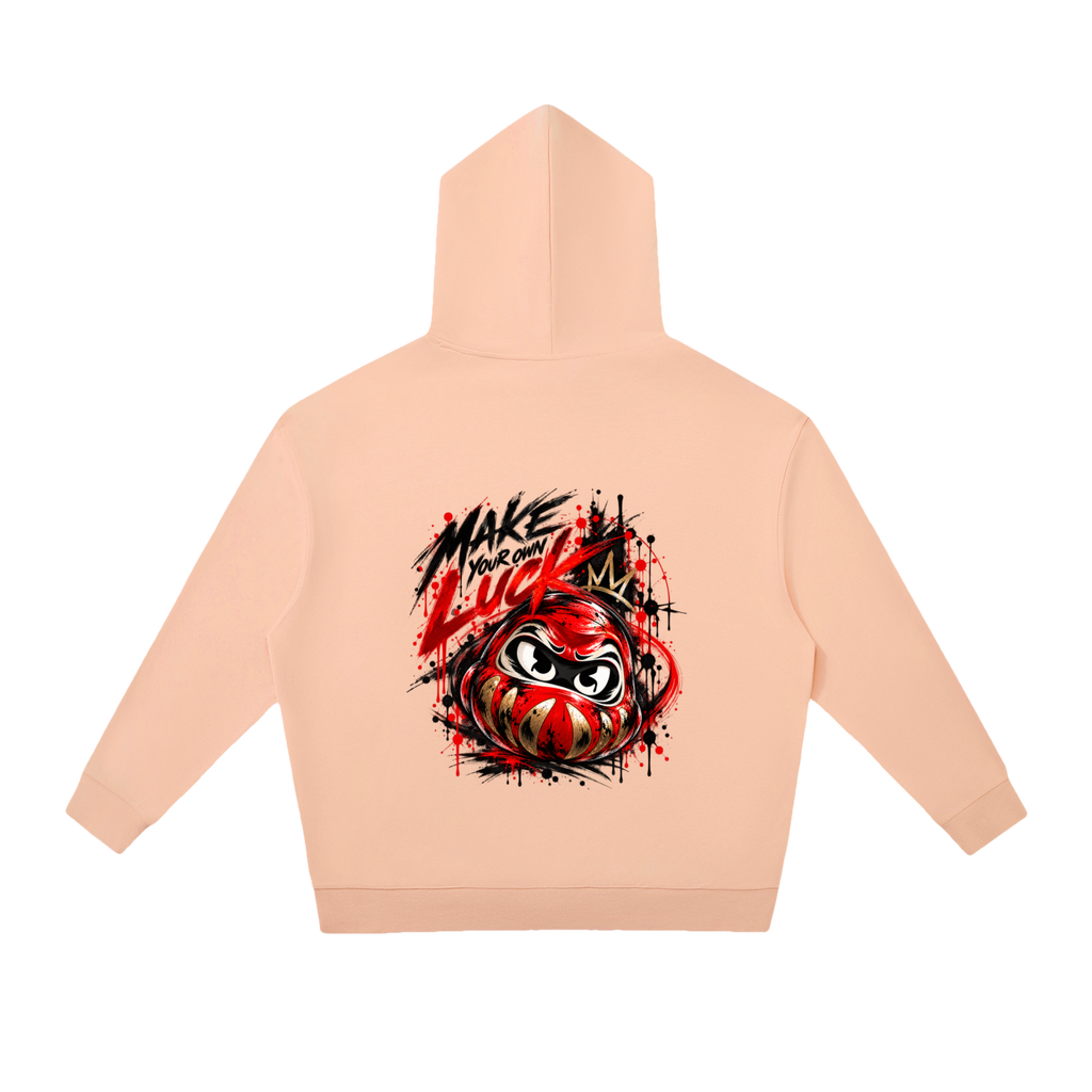 Sweat à capuche Daruma Luck unisexe Ink Pick Me, message MAKE YOUR OWN LUCK – photo 12