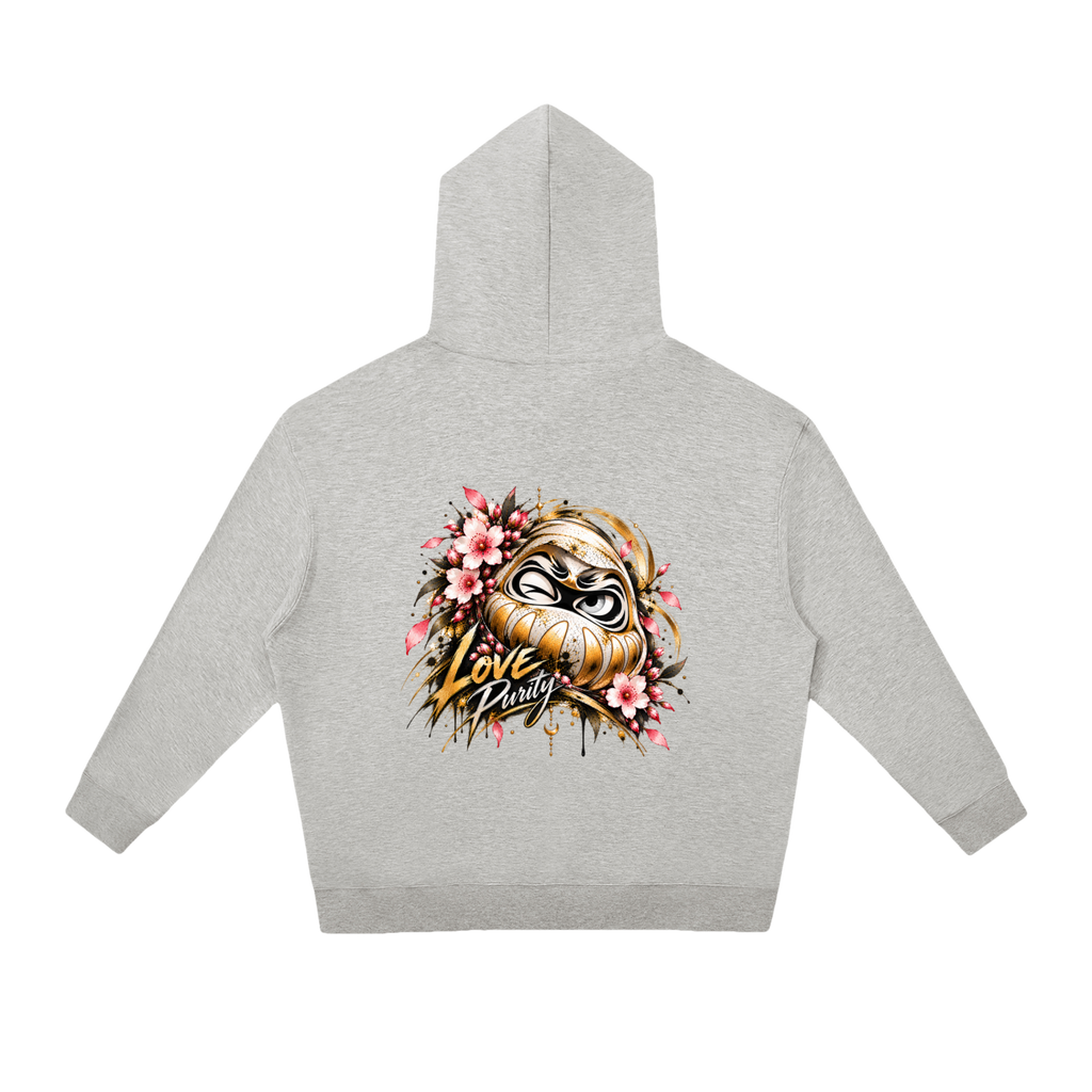 Sweat à capuche oversize Daruma Love unisexe Ink Pick Me, streetwear japonais – photo 6