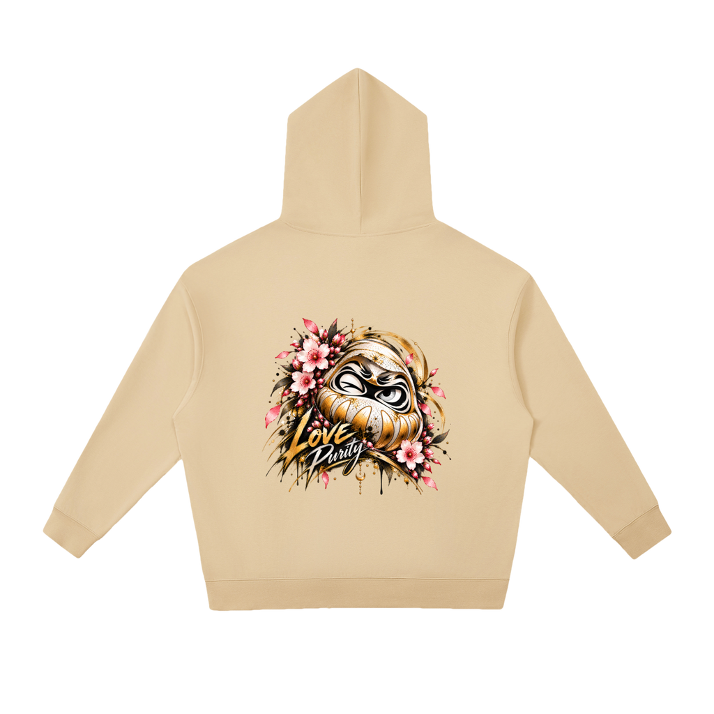Sweat à capuche oversize Daruma Love unisexe Ink Pick Me, streetwear japonais – photo 8