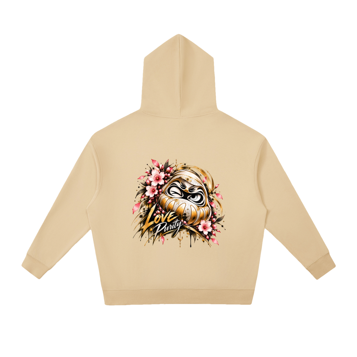 Sweat à capuche oversize Daruma Love unisexe Ink Pick Me, streetwear japonais – photo 8