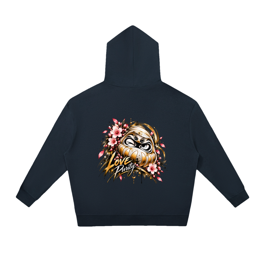 Sweat à capuche oversize Daruma Love unisexe Ink Pick Me, streetwear japonais – photo 12