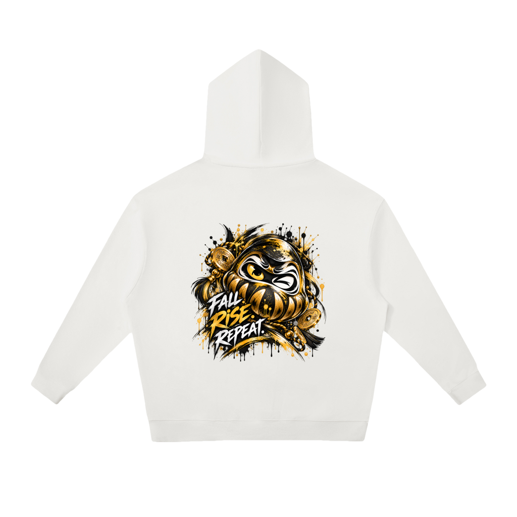 Sweat à capuche ample Daruma Gold unisexe Ink Pick Me, streetwear japonais – photo 1