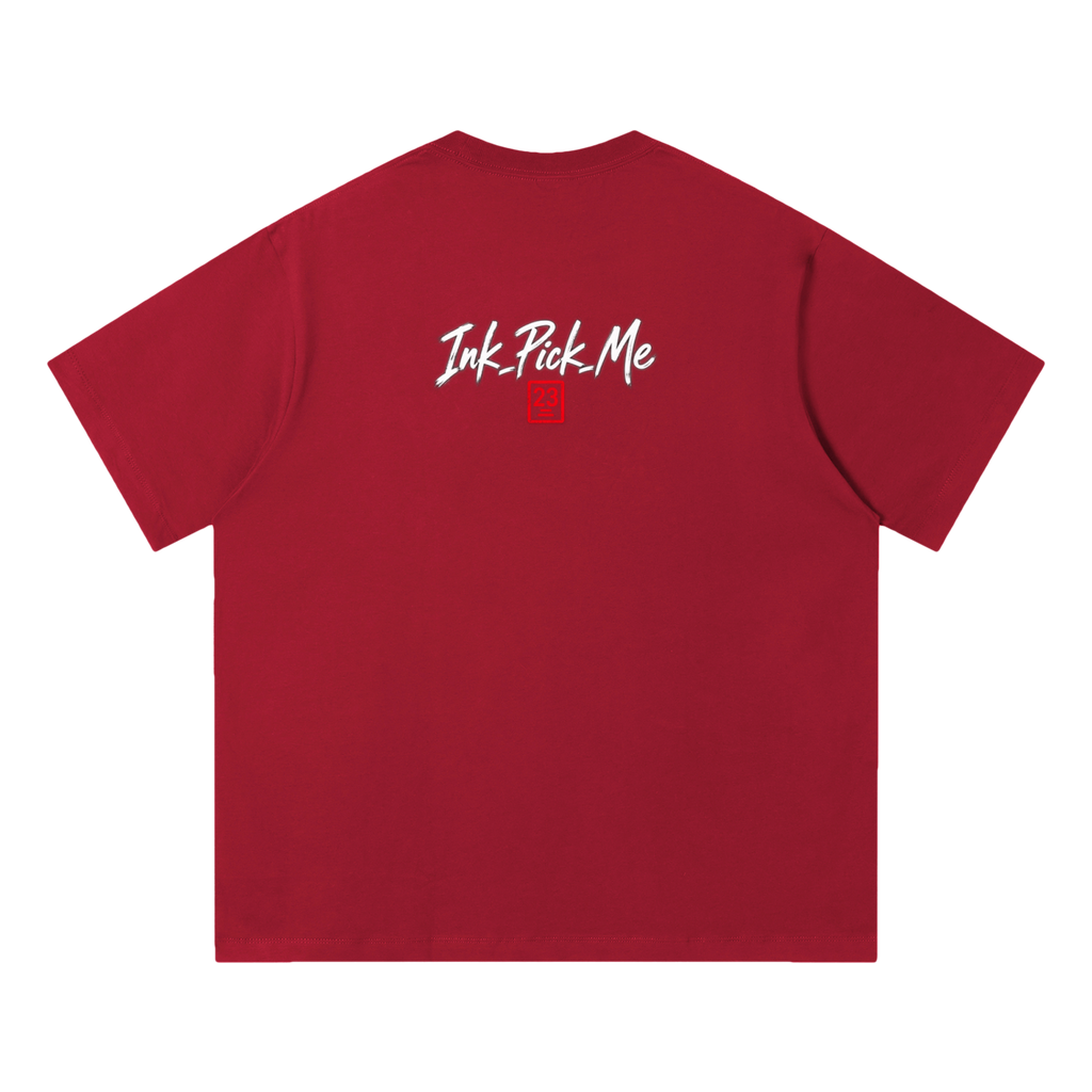 T-shirt 'Inky Yokai' plié, présentation produit.