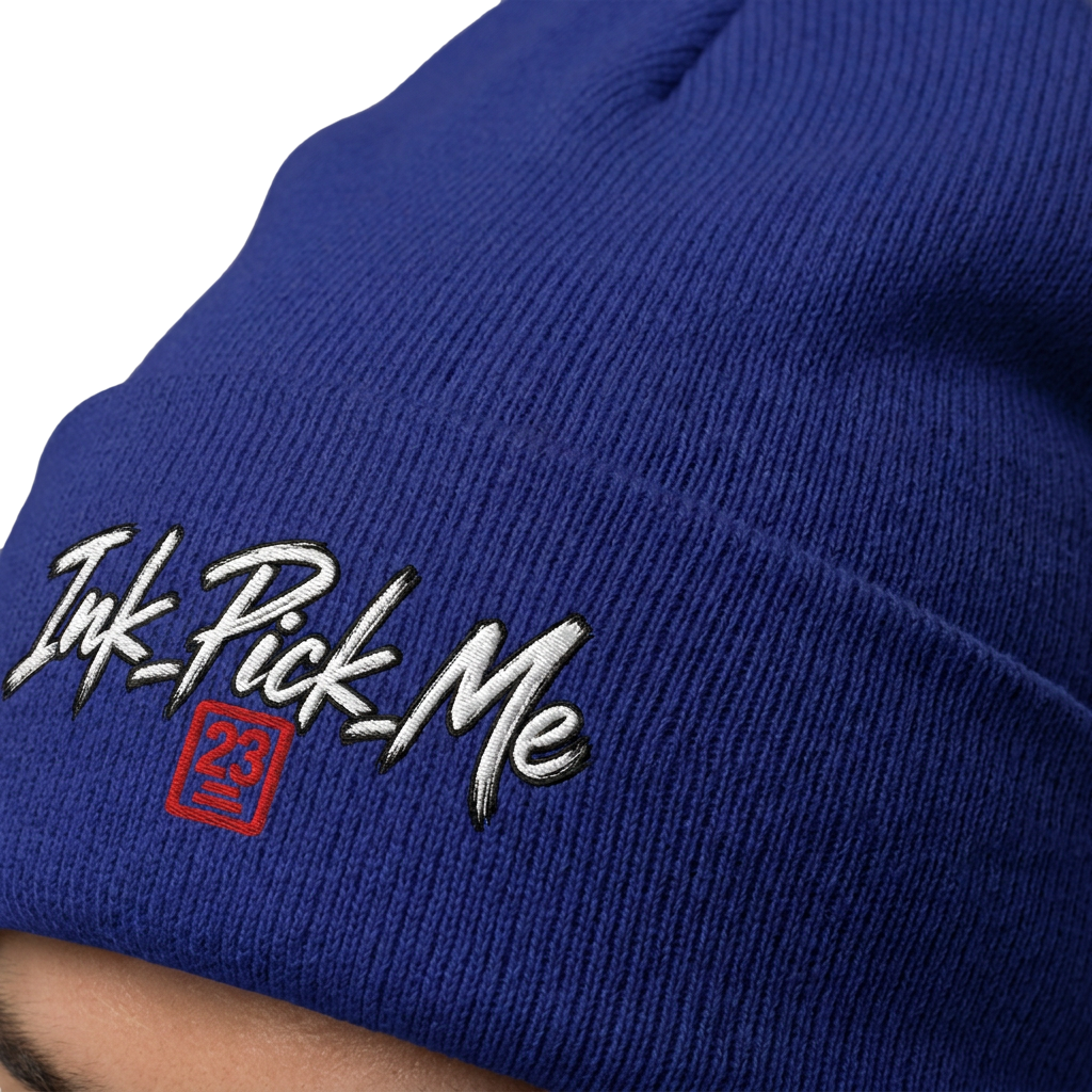 Bonnet à revers unisexe Ink Pick Me, tricot chaud – photo 2