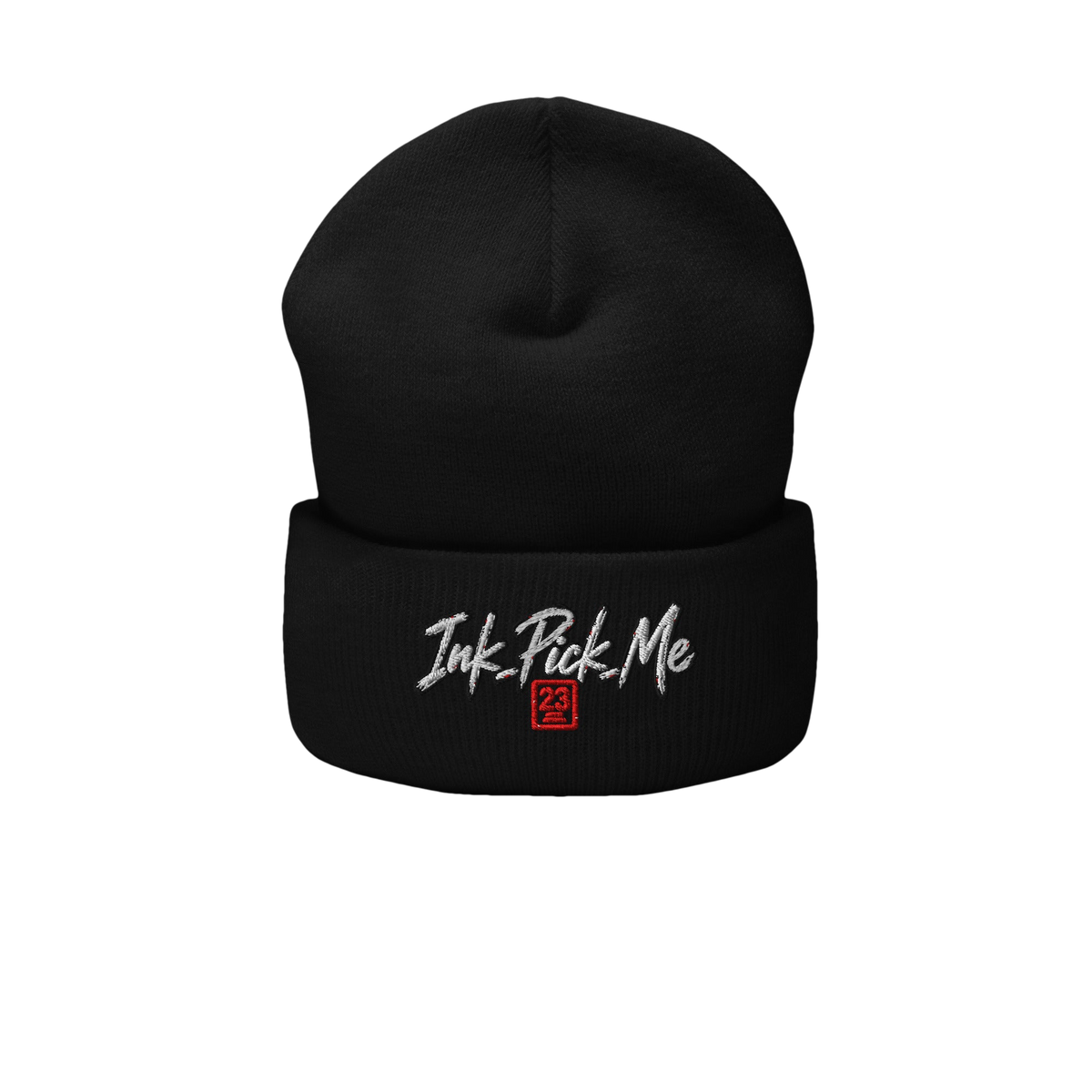Bonnet à revers unisexe Ink Pick Me, tricot chaud – photo 4