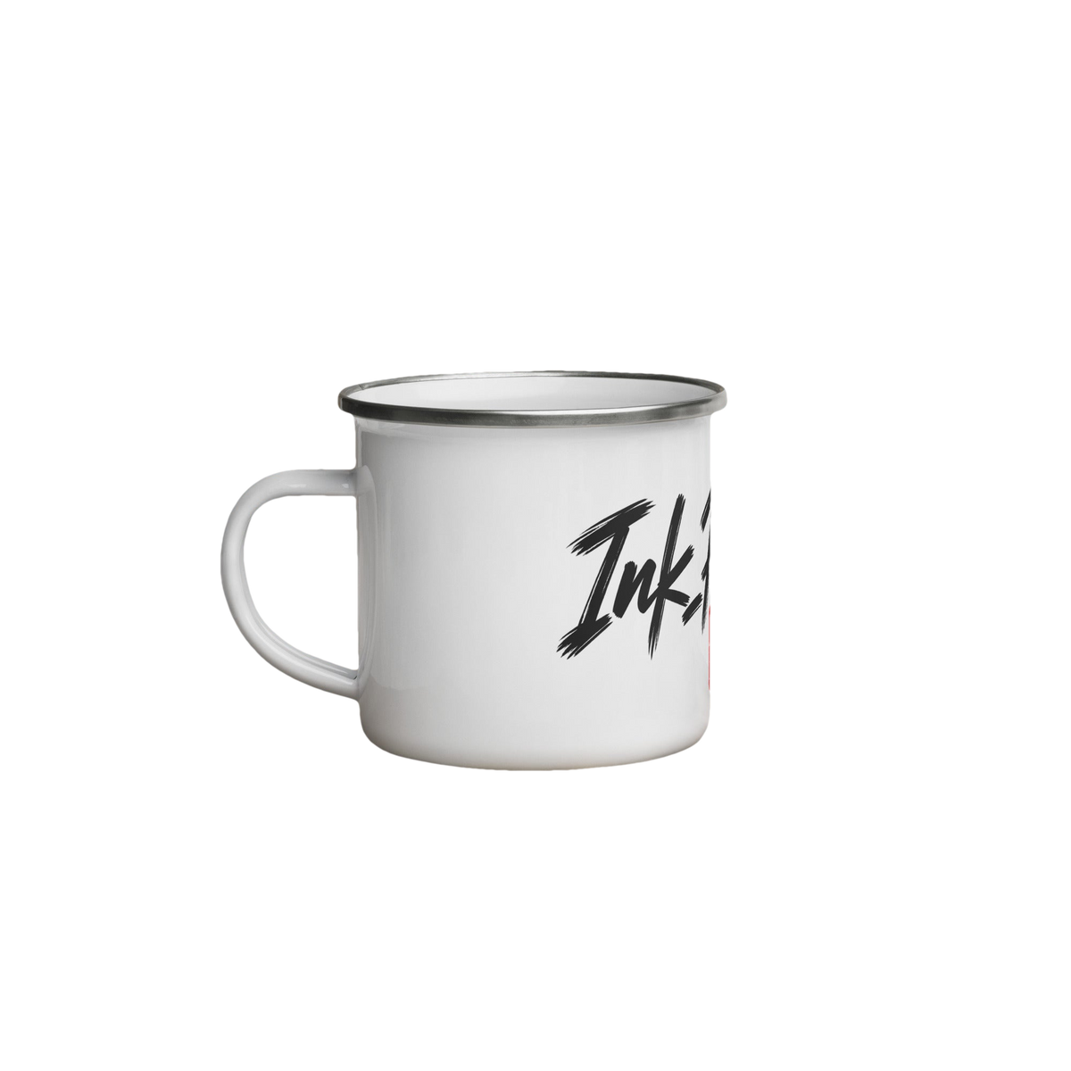 Mug émaillé noir Signature Ink Pick Me, logo et 23 rouge – photo 6