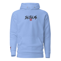 Hoodie Signature brodé clair en coton bio Ink Pick Me, logo noir et torii – photo 3