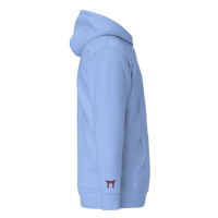 Hoodie Signature brodé clair en coton bio Ink Pick Me, logo noir et torii – photo 4