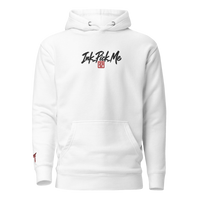 Hoodie Signature brodé clair en coton bio Ink Pick Me, logo noir et torii – photo 9