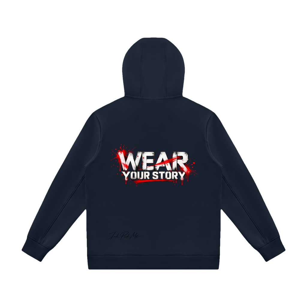 Veste zippée à capuche épaisse unisexe Ink Pick Me – photo 10